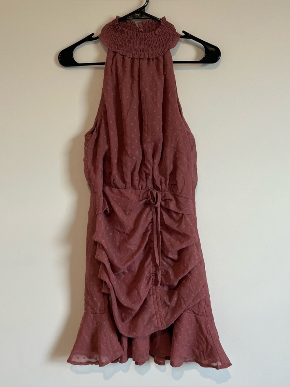 Lulus Mini Dress Marsala Pink - Size Small